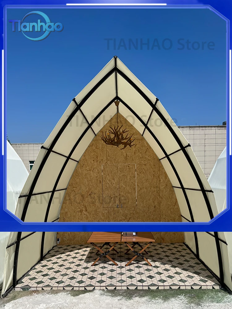 For Outdoor Boat Style Luxury Camping Tent for Wild Scenic Areas Rooftop Restaurant Dining Canopy B&B Canopy