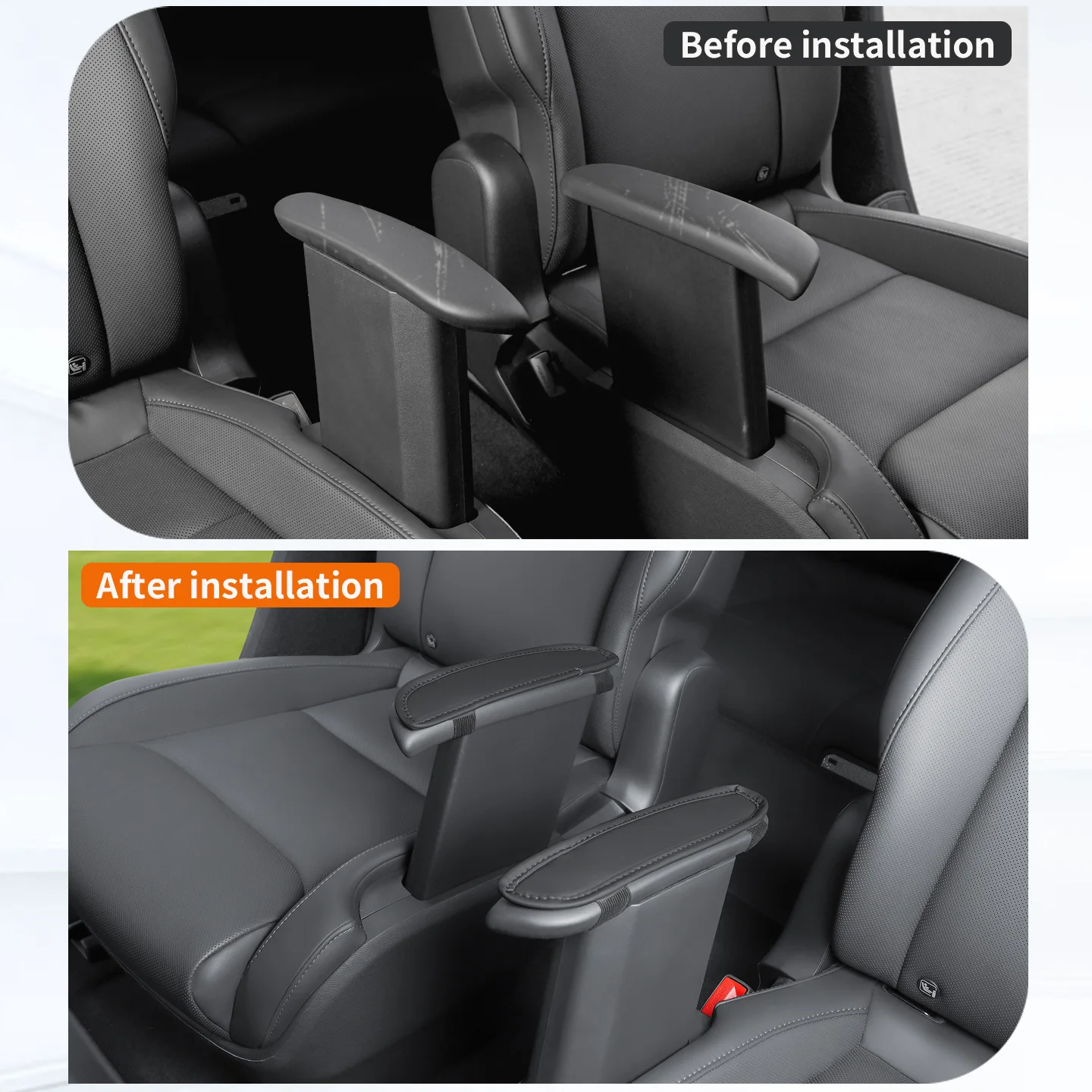 Suitable for Tesla Six Seater Model YL Second Row Armrest Protection Pad, Protective Cover, Scratch Protection, Interior Supply