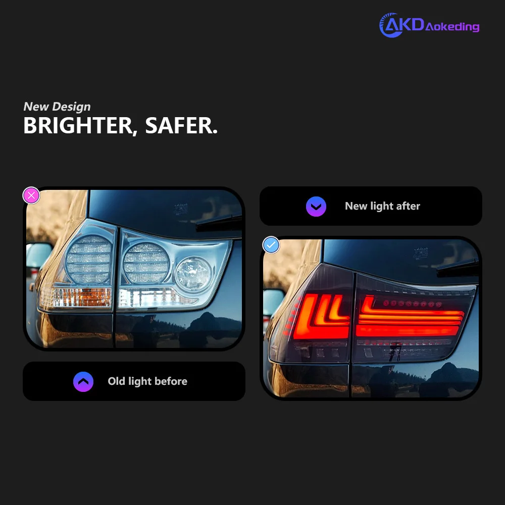 Auto Parts For Lexus RX RX300 RX400 2004-2008 New Styling LED Running Lights Sequential Signal Car Accesorios Modified