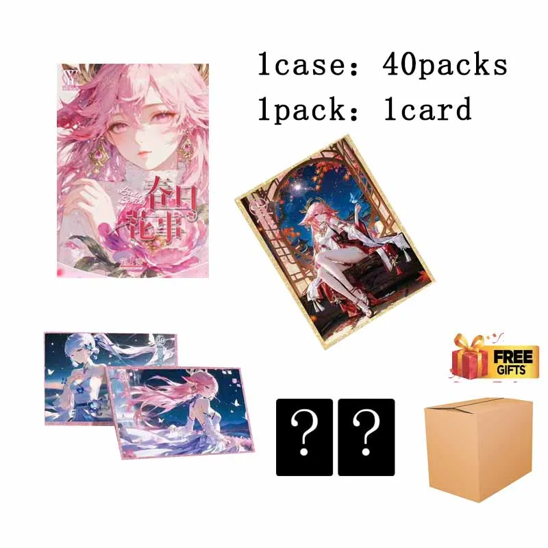 

Акриловая художественная карта «История богини» с весенними цветами A4, ограниченная серия — коллекционный набор 80-х дизайнов с кожаным альбомом