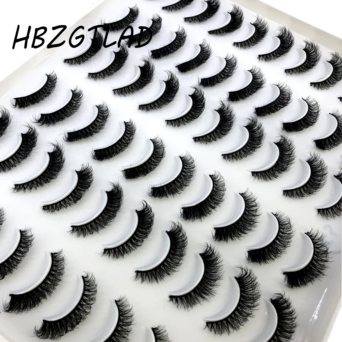 30 Pairs Natural False Eyelashes fluffy Fake Lashes Long Makeup 3d Mink Lashes Extension Eyelash Soft Mink Eyelashes for Beauty