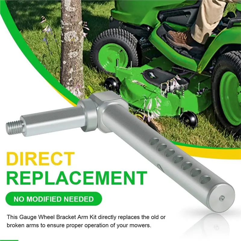 For Tractor X300 X500 Front Left& Right Mower Deck Gage Wheel Shaft 3Pcs AM136328 AM136327, 3/4