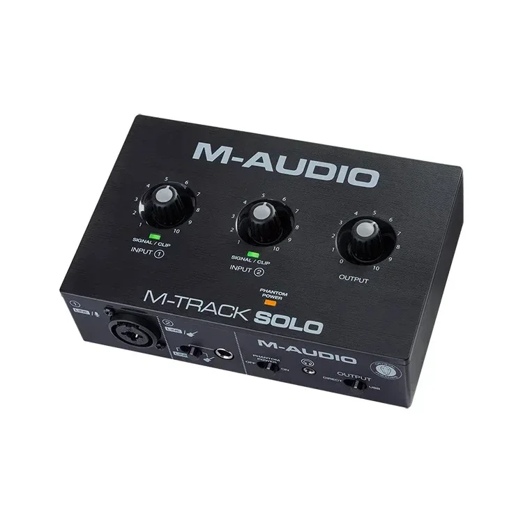 M-AUDIO M-Track solo Recording Studio 2 In 2 Out Audio Interface Professional Arrangement Recording Sound Card