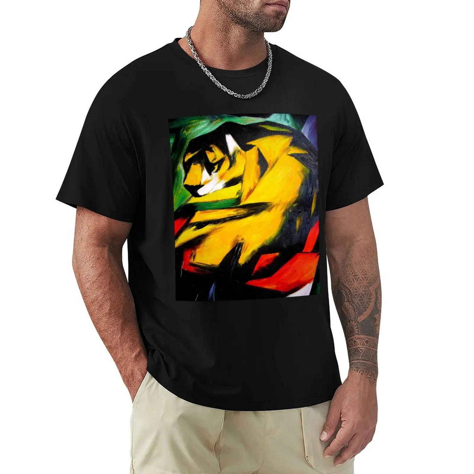 

art by franz marc T-Shirt quick-drying graphic tee shirt oversized t shirt men
