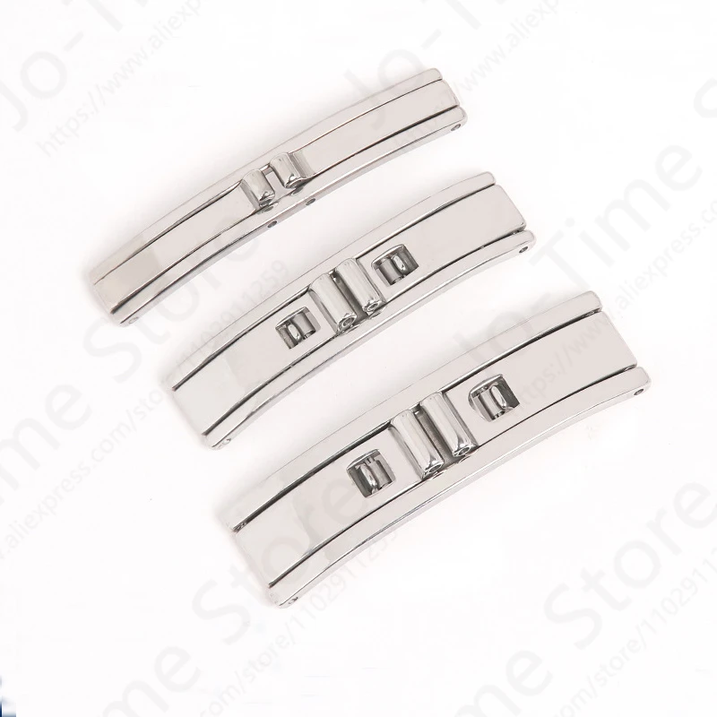 Stainless Steel Watchband Buckle 3mm 4mm 5mm 6mm Double Pull Folding Butterfly Clasp Watch Strap Connection Watch Accessories