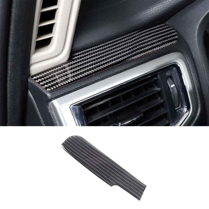 

For 2016-2023 Nissan Titan soft carbon fiber car main driver air outlet upper decorative sticker car interior accessories