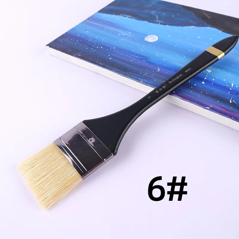 Paint Brush  bristle pig hair head Oil painting propylene acrylic painting brush special made art brush