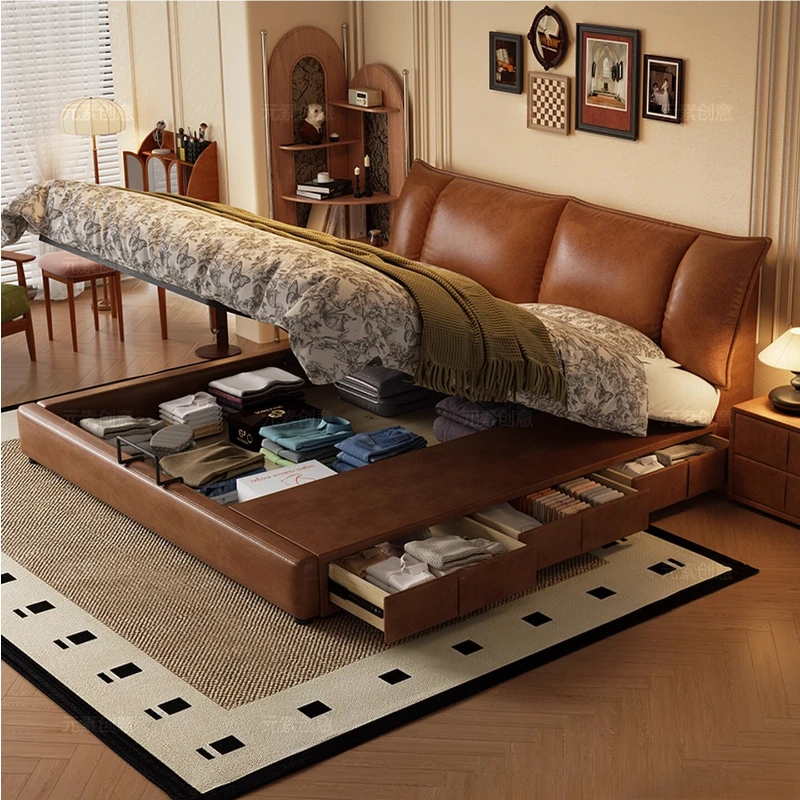 *Beauty Japanese Cheap Aesthetics Bed Minimalist European Lazy Vintage camas de dormitorio Furnitures Princess Student Bed