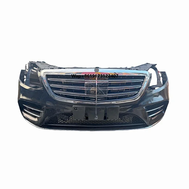 

Передний бампер в сборе для S-Class 222 S450 Sport, пластик+АБС, 190*80*80, крепление на болтах