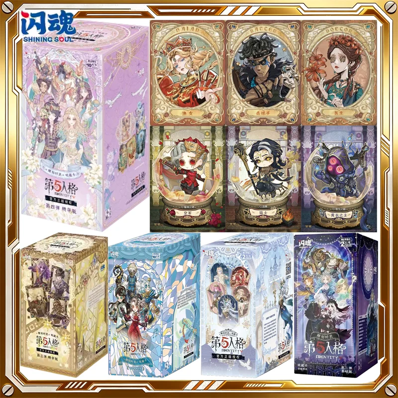 

Коллекционные карточки SHINING SOUL Identity V, 4-е издание, версия Essence, таинственная коробка, аниме-карточки, игрушки и подарки на день рождения и праздники для детей
