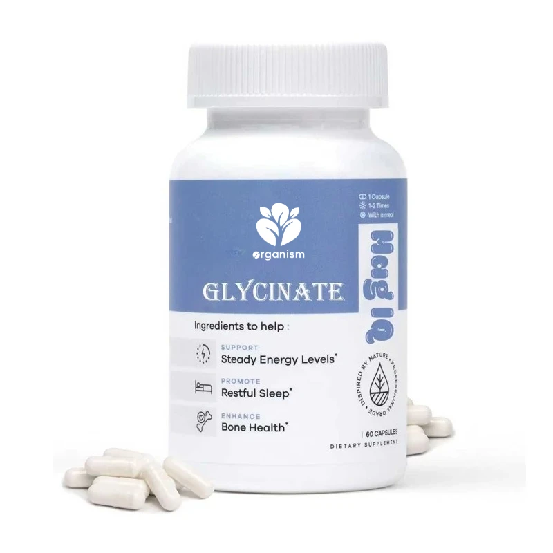 

Glycine Magnesium Chelate TRAACS - Highly Absorbent Glycine Magnesium Supplement - Daily Energy and Bone Health