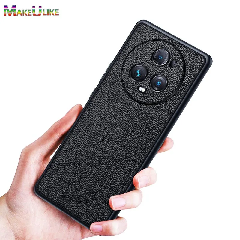 

Genuine Leather Case for Honor Magic 5 Pro Cover Shockproof Camera Lens Full Protected Case for Honor Magic 4 5 6 Pro Slim Case