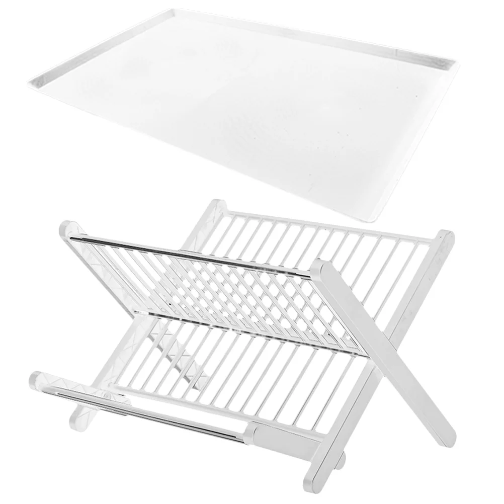 Drying Rack Kitchen Folding Clothes Plated Dish Drainer Draining Dryer Strainers For Counter Bowl Racks Tray Dishes