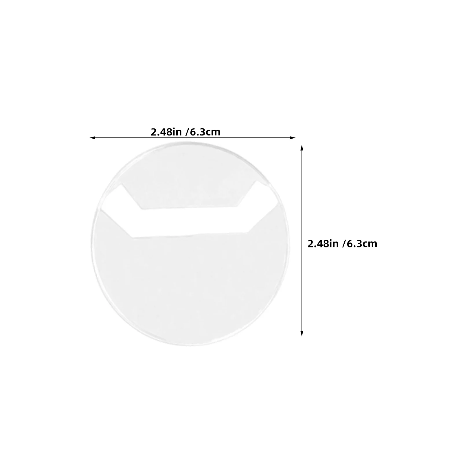 100 قطعة أغطية حماية الشارة أصحاب شارة بلاستيكية مستديرة واضحة 63 مللي متر شفافة المضادة للخدش دبوس زر عرض المنظم