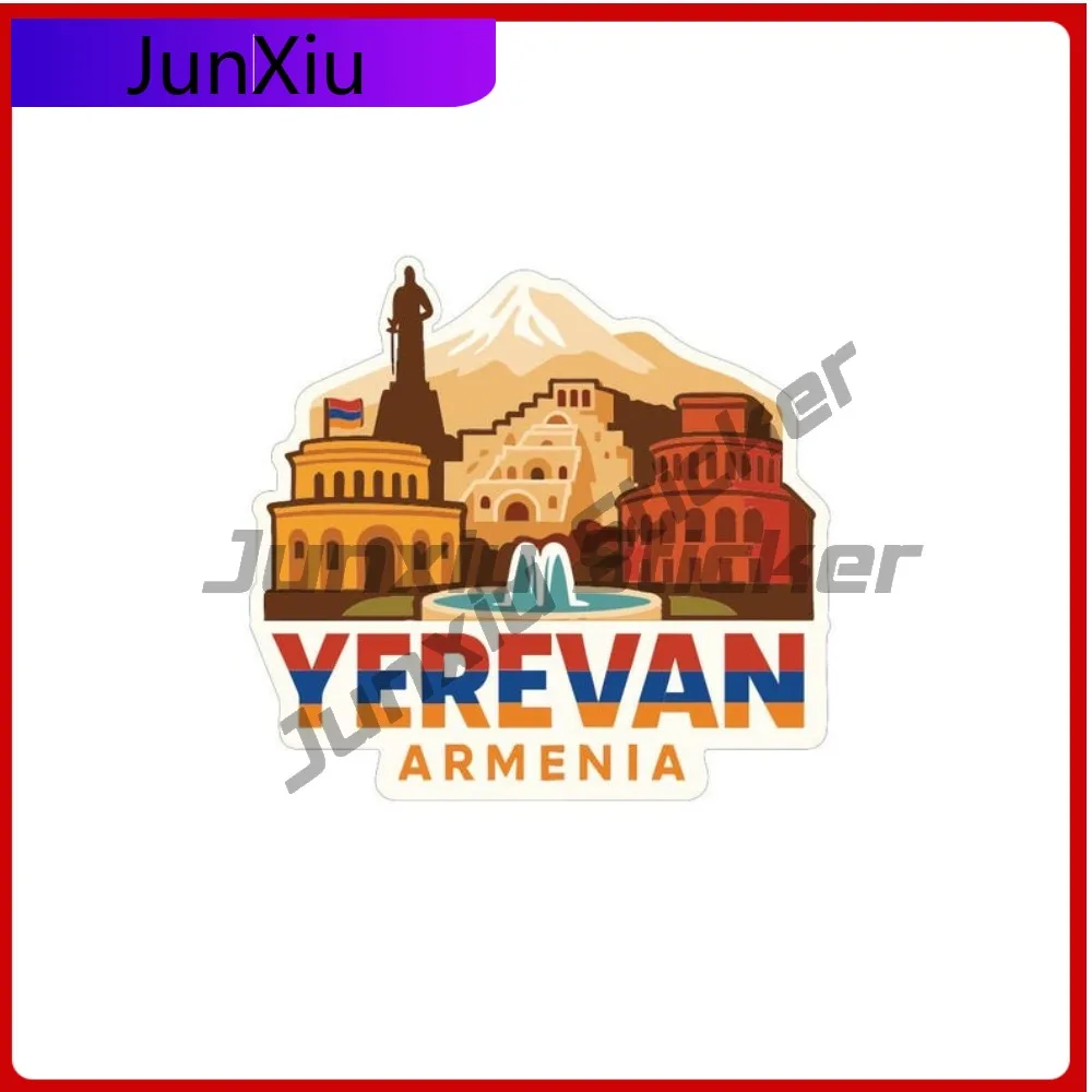 

Yerevan Armenia Travel Sticker Vinyl Die-cut Decal Accessories City Skyline Landmark Design Adventure Motorcycle Bumper Truck