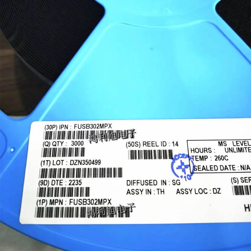 10 шт./лот FUSB302MPX МАРКИРОВКА: PBA USB Type-C порт контроллер 14-контактный MLP T/R