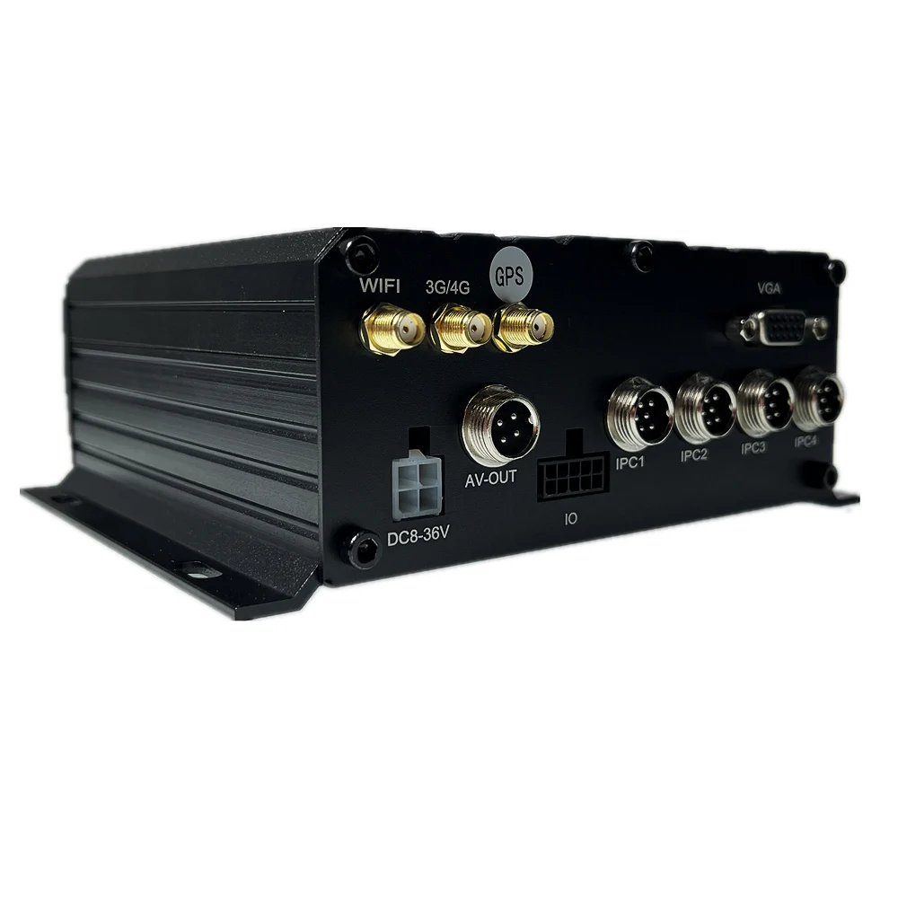 H.265 Smart Nvr 4 Ch Mdvr 4g Gps Wifi Opcional Carro Ônibus Caminhão Mnvr