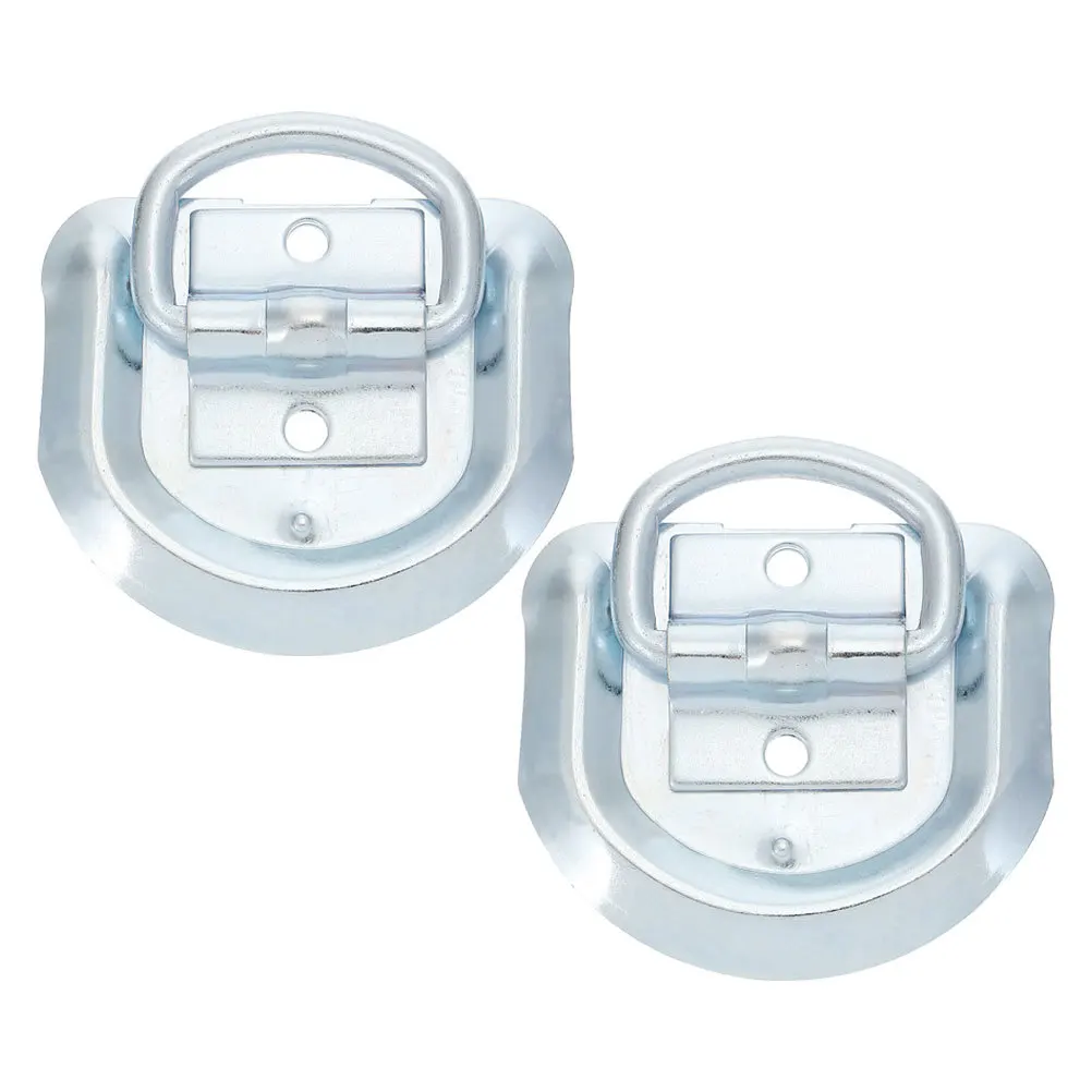 

2pcs Stainless Steel D Ring Tie Down Anchors Heavy Duty For Trailer Floor Dring Tiedown Anchor Points Cargo Security Truck Bed