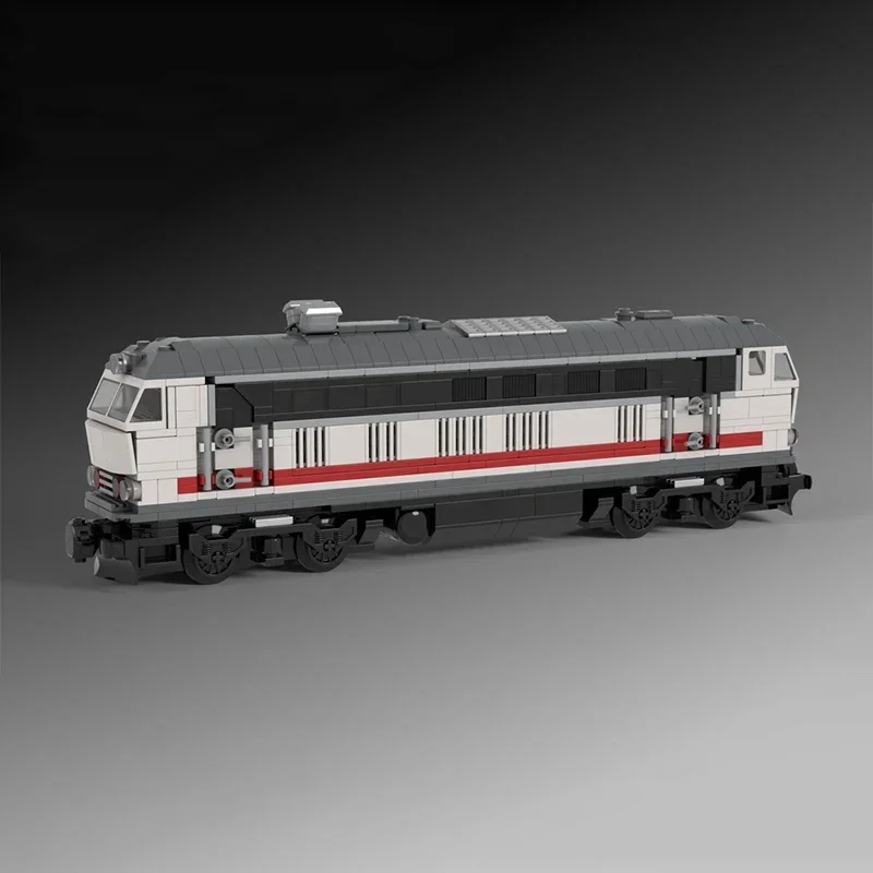 qwer City Service Car Model MOC Building Bricks Inter City Locomotive 218 Modular Technology Assemble Children Toys Gift Holiday