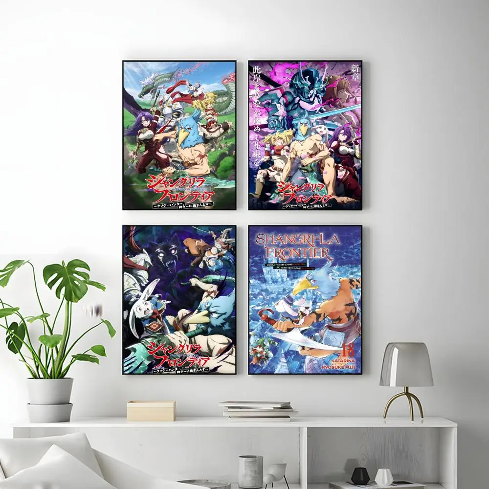 Anime S-Shangri-La FrontierS Poster HD Versatile Waterproof Wall Decor Self Adhesive Perfect for Any Room & Ideal Gift
