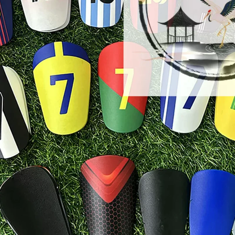 1Pair Mini Football Shin Pad Leg Protector Wear-resistant Shock Absorbing Leg Protector Soccer Training Shank Board