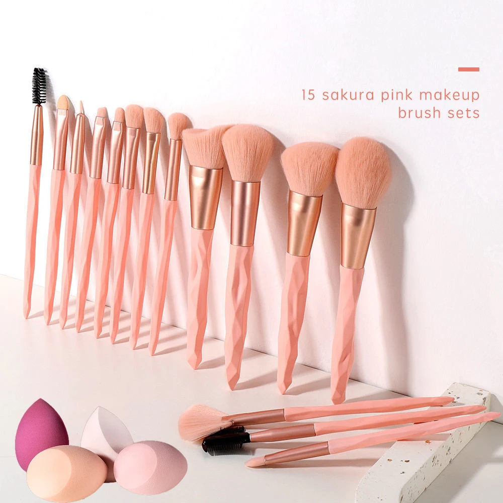 KOSMETYKI  Professional Makeup Brushes Set Cosmetic Foundation Powder Face Lip Eye Eyeshadow  Concealer Brush Makeup Tool