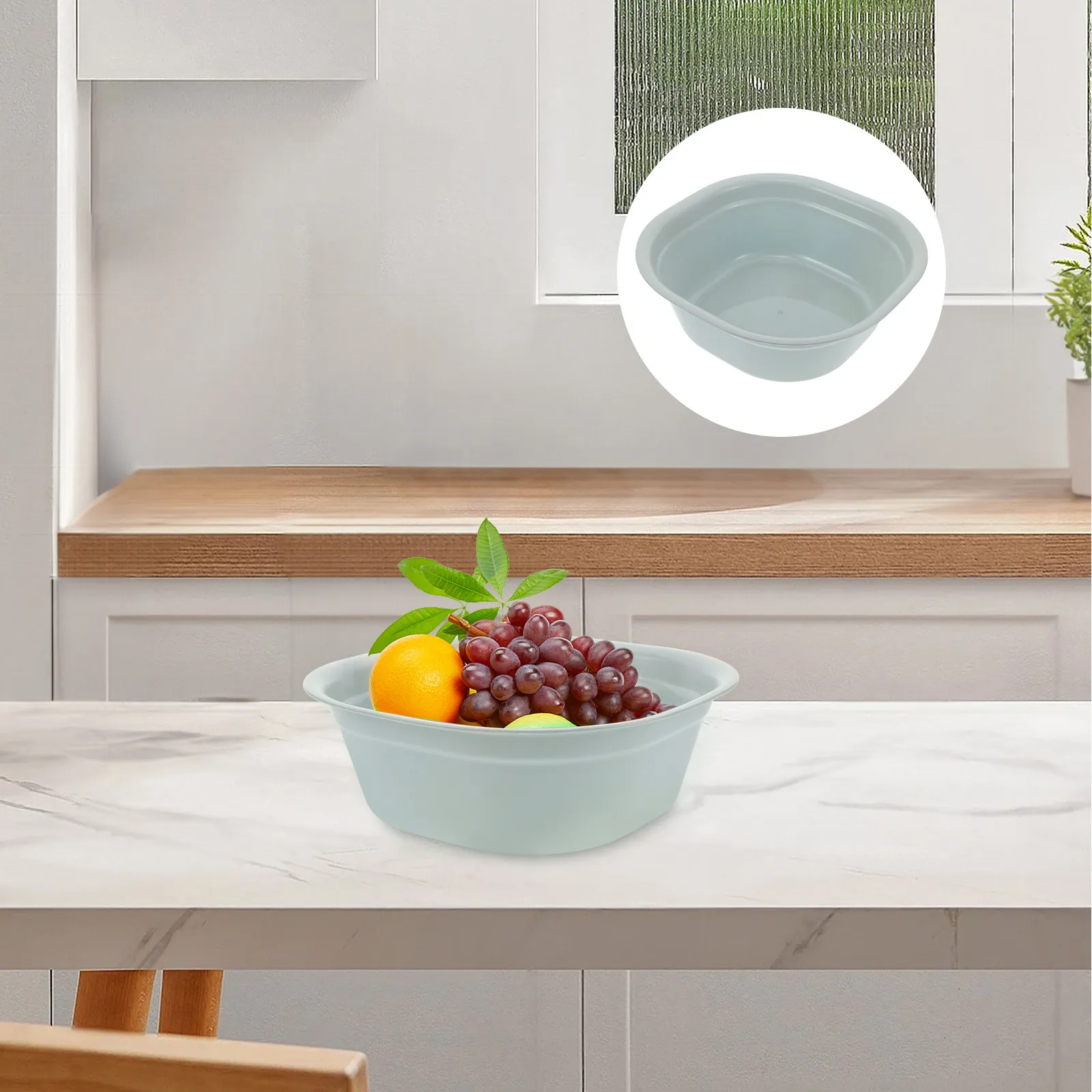 

Большой квадратный утолщенный пластиковый таз для мытья, многофункциональный, для кухни, прачечной, ванной комнаты, для стирки одежды