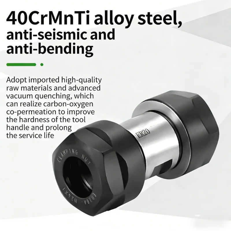 High Precision ER Double Chuck Motor Shaft ER11 ER16 ER20/25/32 ER Chuck Collet Spindle DIY Motor Shaft Extension Rod Lathe Tool