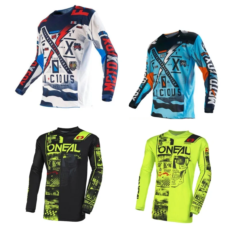 Maillot de Ciclismo para Motocross, Montaña, Enduro, Bicicleta, Moto, Descenso, para Mujer y Hombre, Camisetas MTB, BMX, Manga Larga