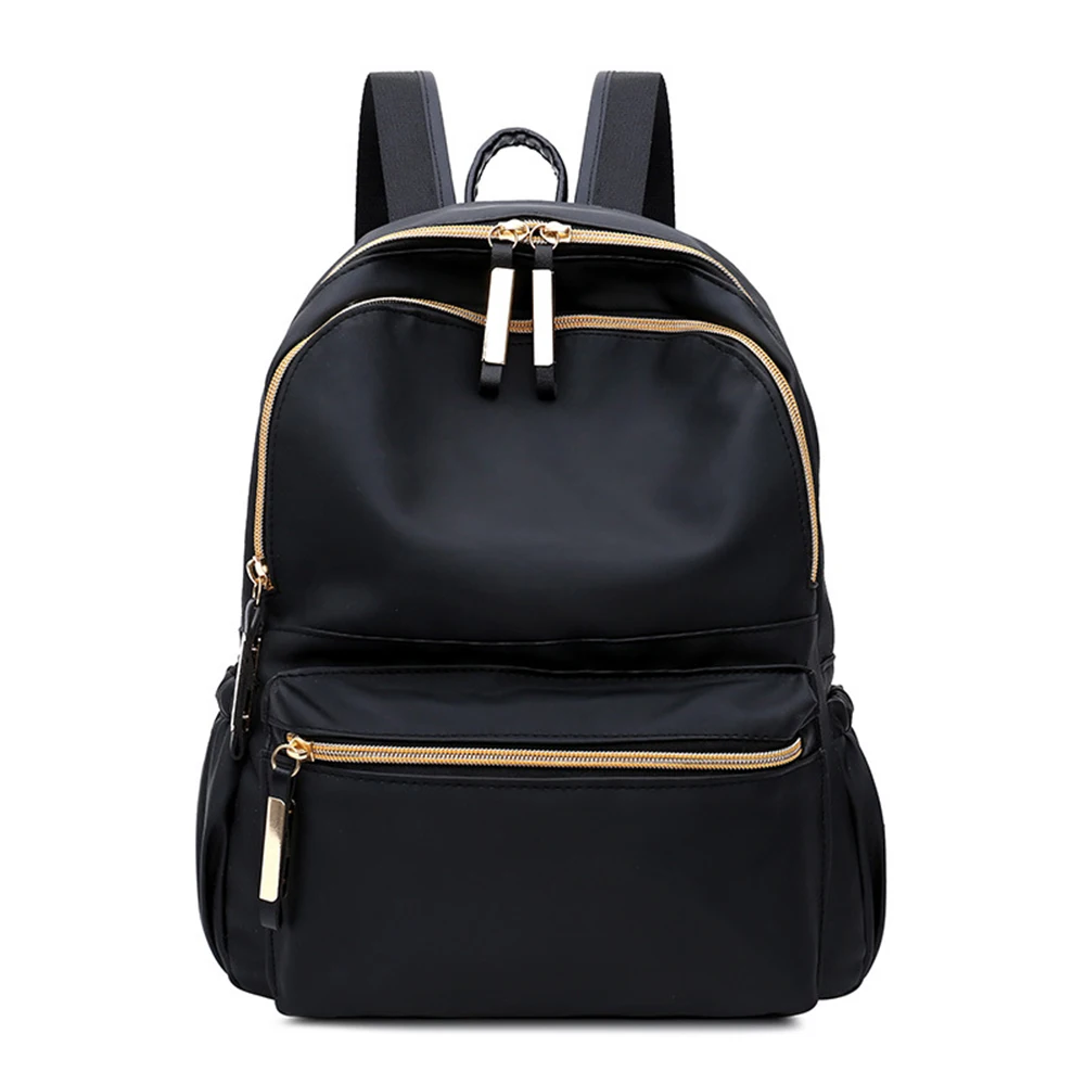 

Black Teenage Nylon Soft Lightweight Travel Bags Rucksack Shoulder Bag Daypacks School Backpack