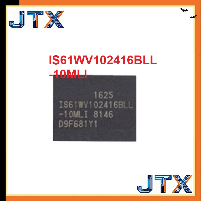 

2PCS/LOT IS61WV102416BLL-10MLI IS61WV102416BLL BGA48