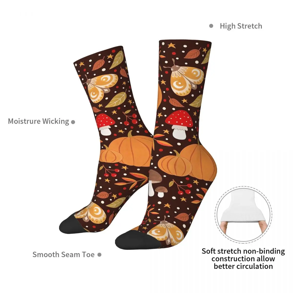 가을 요소 양말 하라주쿠 슈퍼 소프트 스타킹 올 시즌 롱 양말 액세서리 유니섹스 크리스마스 선물