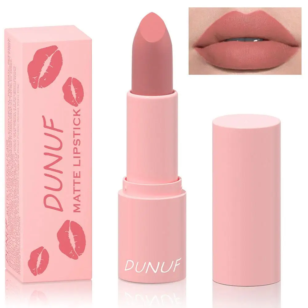 ลิปสติกเนื้อแมท12สีออกแบบมาโดยเฉพาะสำหรับผู้หญิงที่มีโทนสีผิวหลากหลาย D9i0ลิปกลอสติดทนนาน