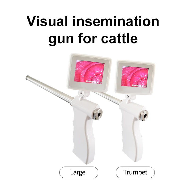 Bovine Heating Blowing 3.5 Led Digital Screen Visual Artificial Insemination For Cow Animal Artifical Insemination Instrument