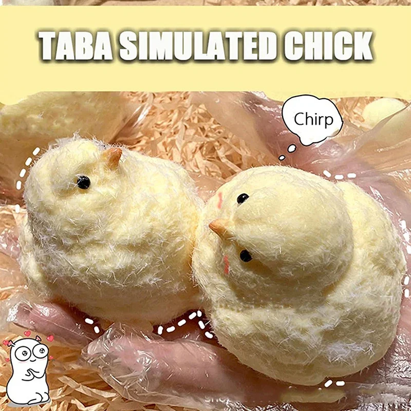 اسفنجي الدجاج Kawaii اليدوية سيليكون لينة توافدوا الأصفر الدجاج ختم لينة الدجاج هدايا أعياد ميلاد للأطفال لعبة لطيف اسفنجي الفرخ