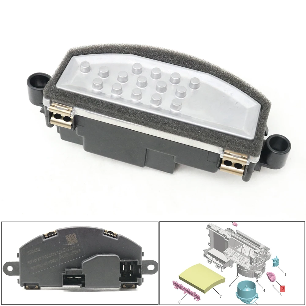 

Air Conditioning Blower Motor Fan Resistor HVAC A/C Heater Speed Adjusting Module 8022039400 8889226076 For Geely Monjaro KX11