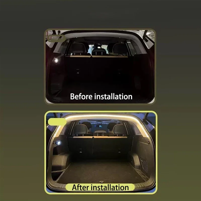 ل Volkswagen VW ID.3 ID.4 ID.4 CROZZ ID.6 ID.6 CROZZ سيارة الجذع ضوء سيارة جذع الإضاءة تعديل أضواء السيارة الزخرفية #4