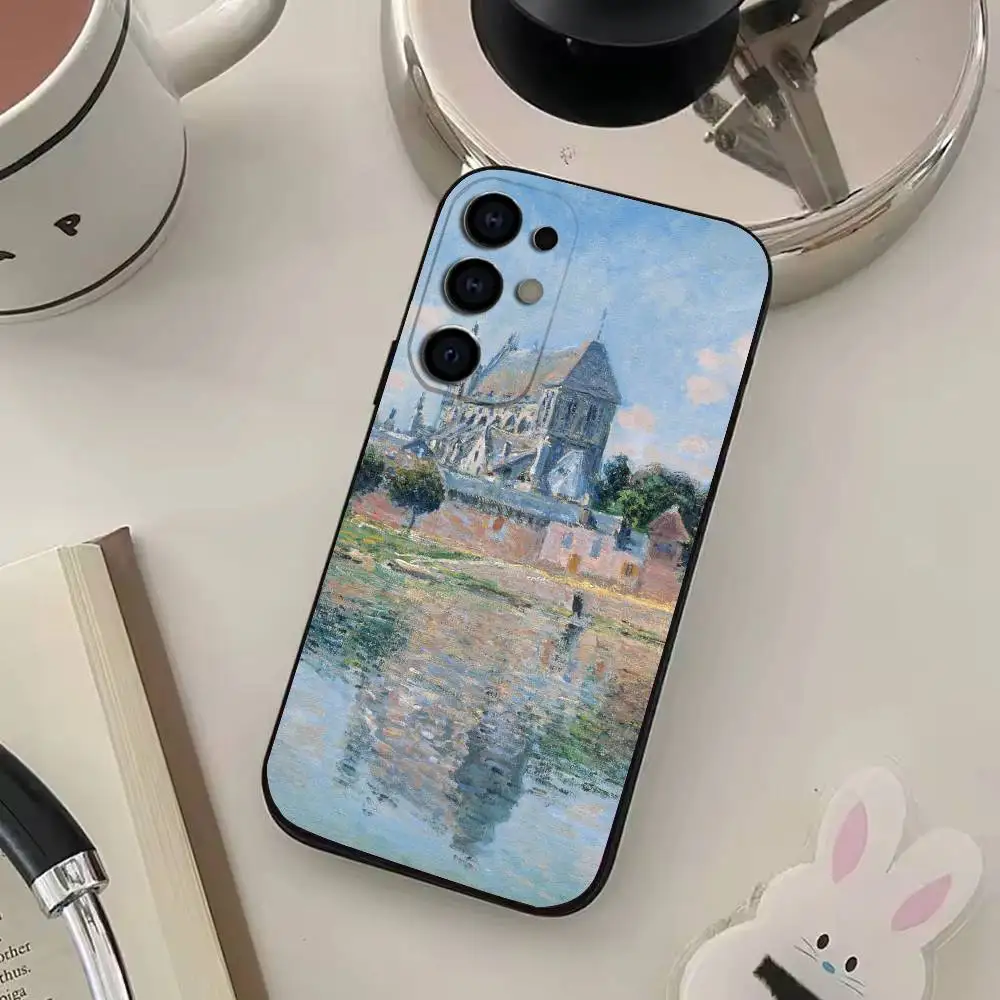 حافظة هاتف كلود مونيه مصنوعة من السيليكون الناعم لهاتف سامسونج S25، S24، S21، S22، S23، S30، Ultra، S20، Plus، Fe، Lite #2