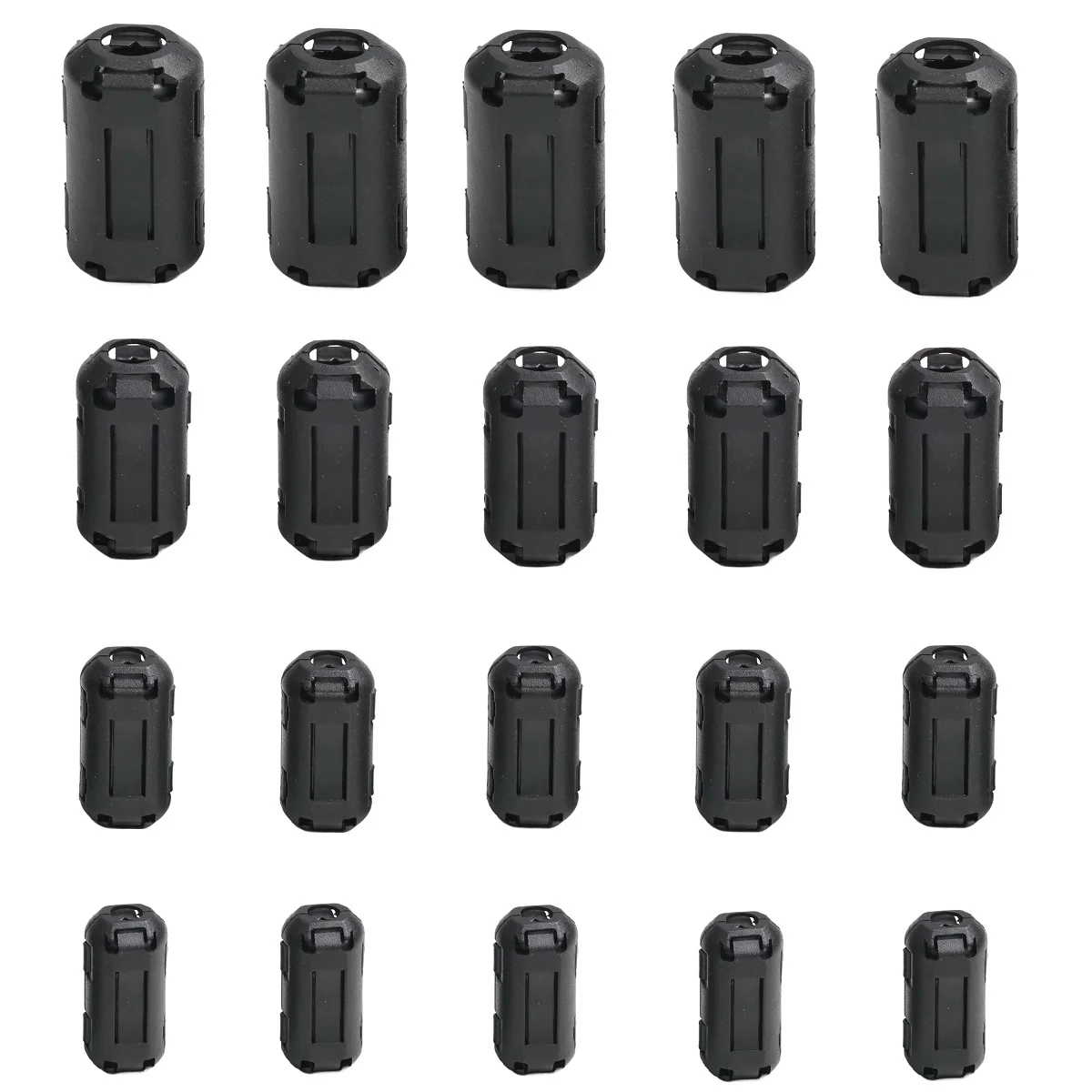 Audio Video Filter Anti-jamming 7 Mm Cable Clips Multiple Sizes Plastic Housing Self-adjusting Clamp Wide Compatibility