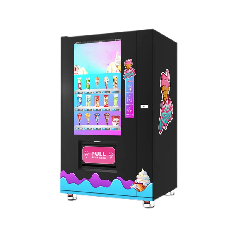 Distributore automatico di gelato congelato a grande schermo