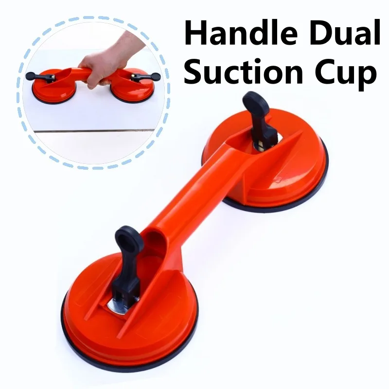 Handle Dual Suction Cup Handle Puller Removers for Glass Ceramic Tile Floor Extractor Repair Tool Multi-function Dent Puller