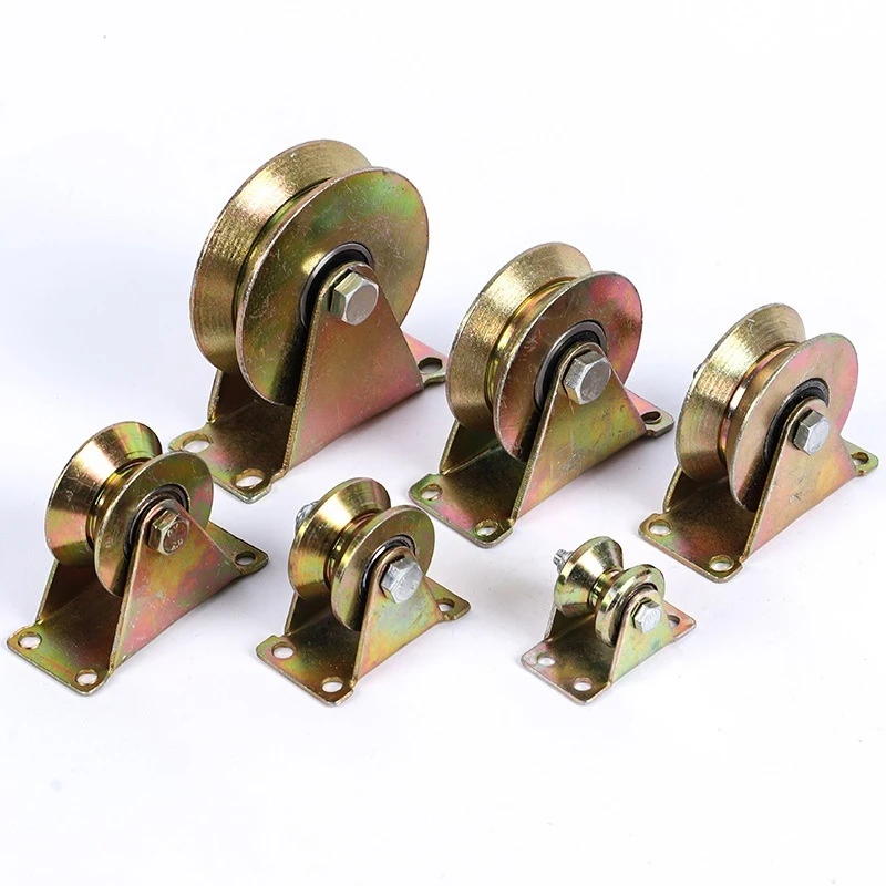 

Color Steel Pulley Coated With Color Zinc Straight Wheel Track Wheel Guide Wheel Belt Frame Pulley