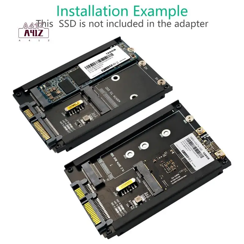 

A41Z-2In1 MSATA + B Key/B+M Key M.2 SSD-адаптер 2,5 SATA с разъемом корпуса для M2 NGFF SATA3 2230 2242 2260 2280