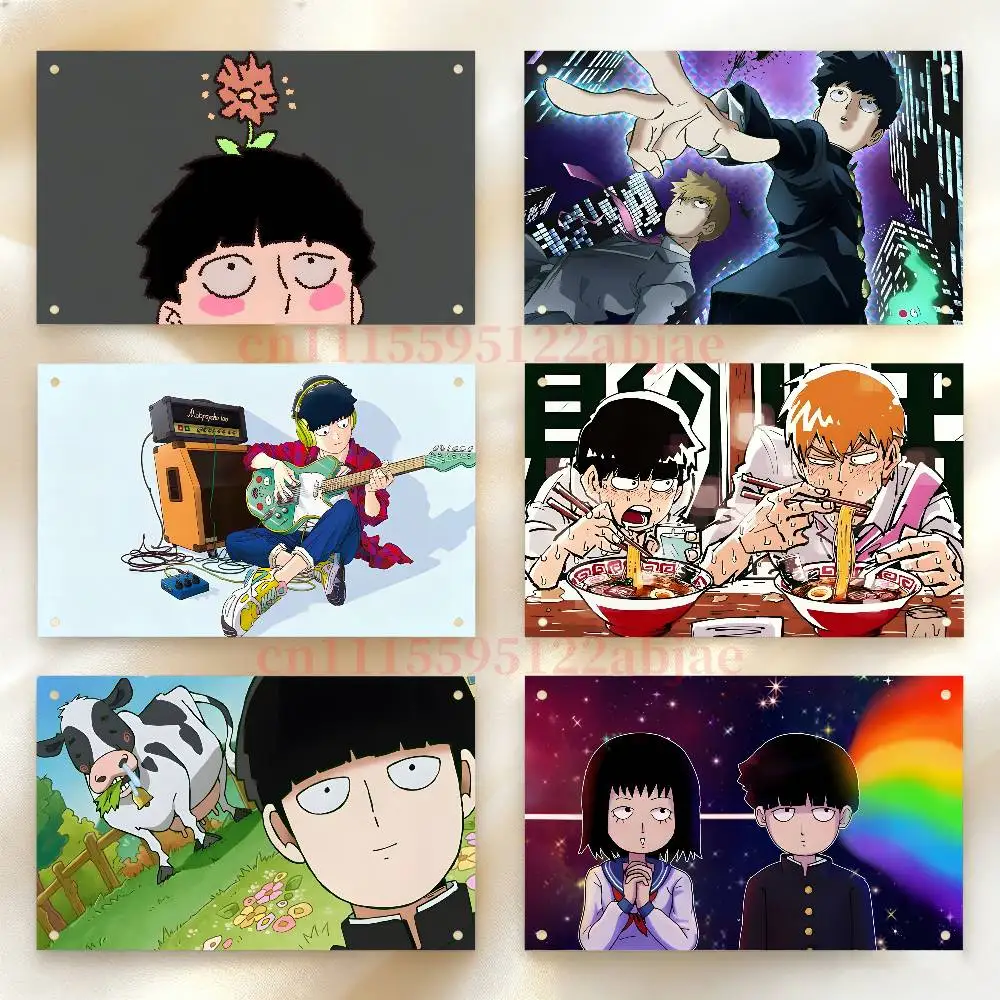 M-Mob Psycho 100 Flag Tapestry Poster Banner For Bar Beer House College Dorm Room Art Music Tapestry Banner Gift