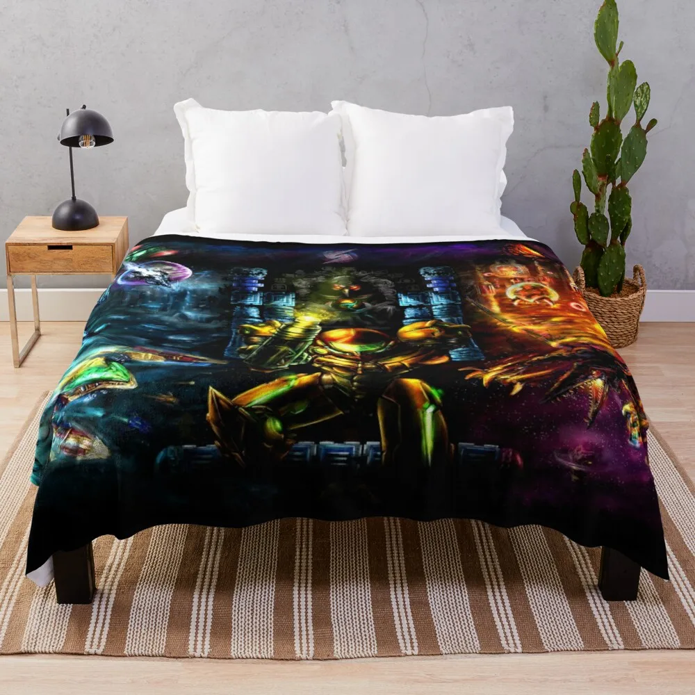 

Harmony of a Hunter: 25 Years of Metroid Throw Blanket Double blanket