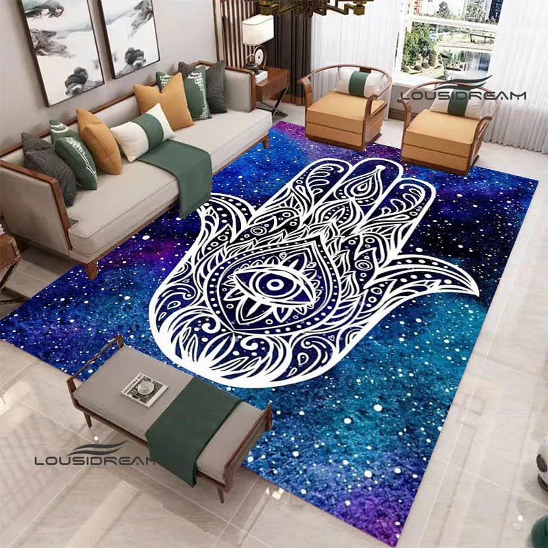 3D Hand of Fatima printed carpet Non -slip carpet bedroom decoration living room decoration washroom floor mat birthday gift