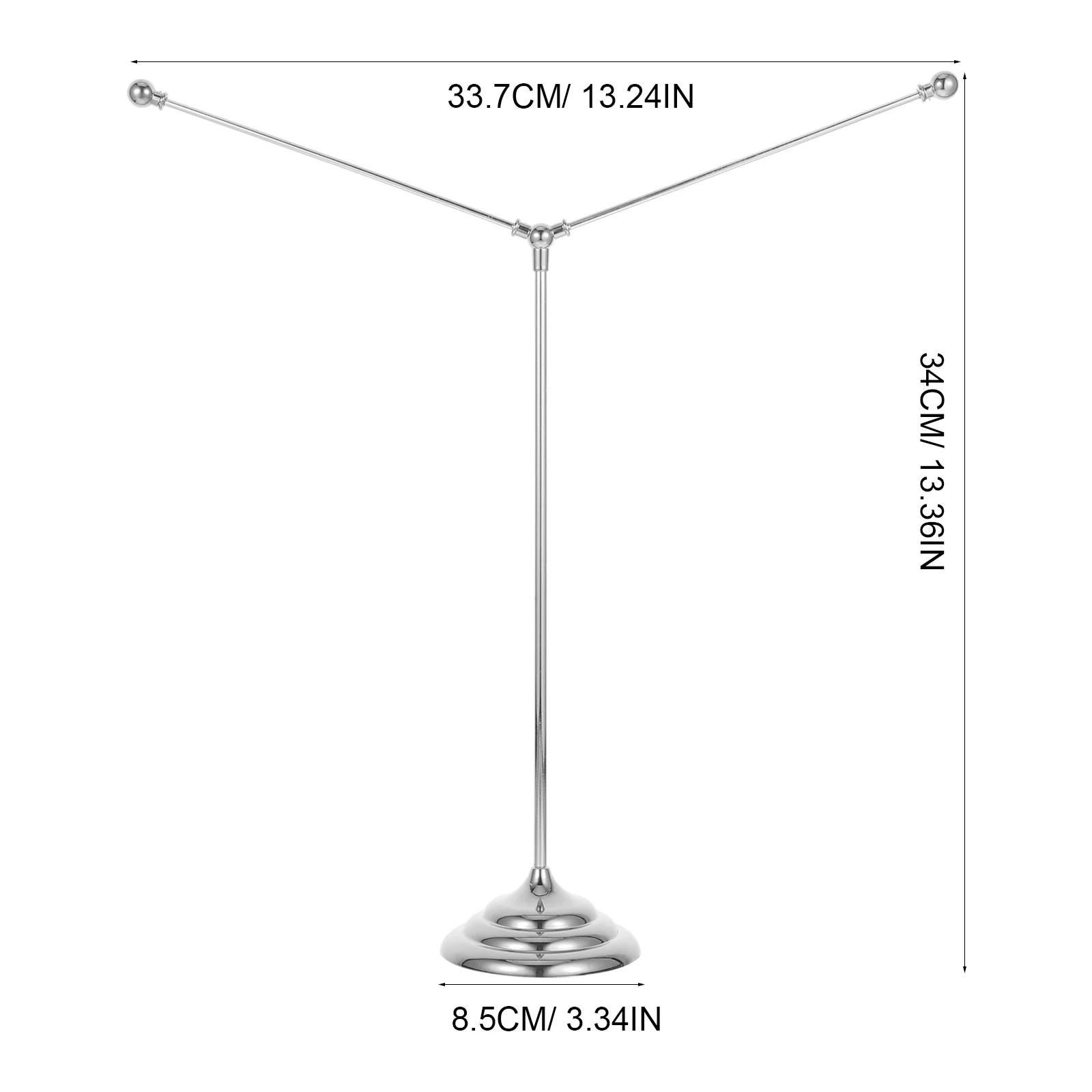 حامل علم معدني على شكل حرف Y للمكتب الداخلي، حامل علم معدني ثابت على سطح الطاولة، دعم عرض العلم للمكتب #3