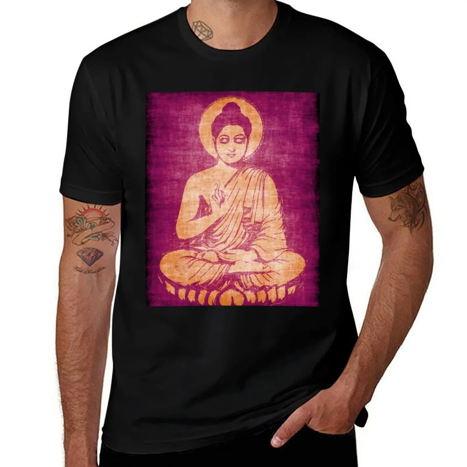 BUDDHA-5 T-Shirt cotton tshirt 100% T-Shirt