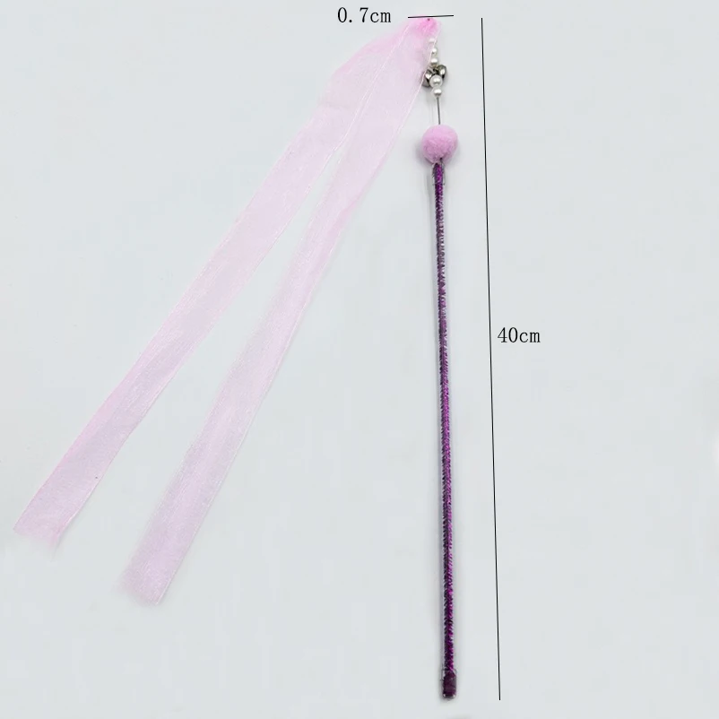 Hot sale cat toy new fairy tickling cat wand Hairball feather bell cute cat exclusive hand-held tickling cat wand