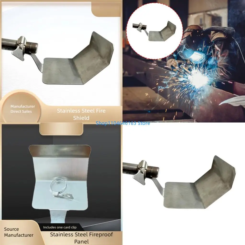 Escudo soldadura resistente calor portátil Guardia acero inoxidable acero inoxidable para aplicación aire del